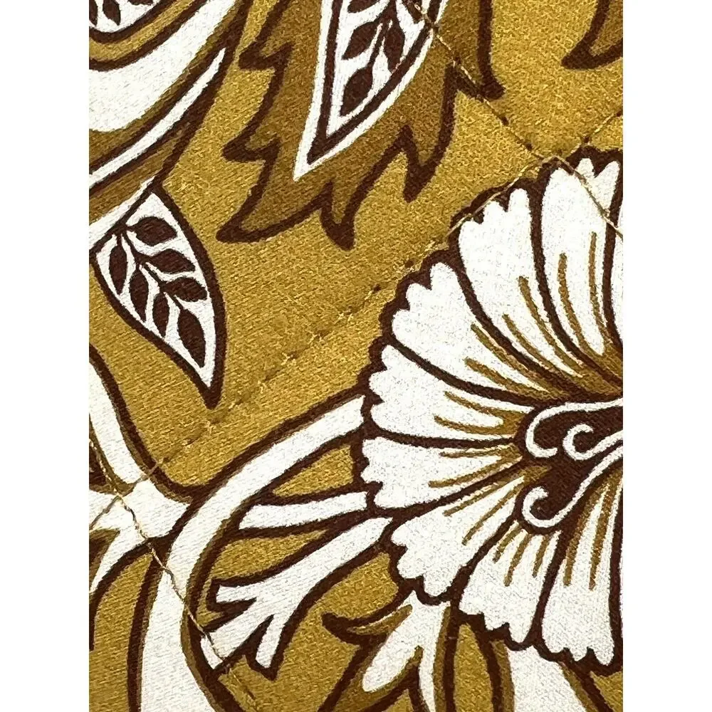 WILLIAM MORRIS Cherwell Honey KING Size Quilted Pillow Shams Set Pair Of 2